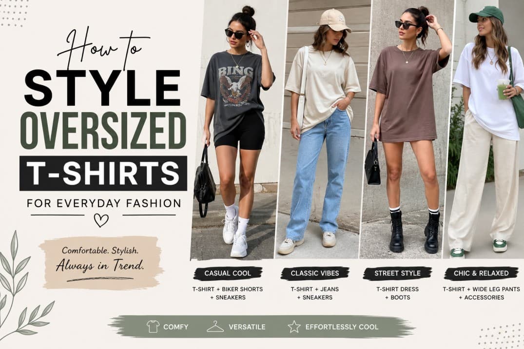 How to Style Oversized T-Shirts for Everyday Fashion | Trendy Outfit Ideas — Styling article cover