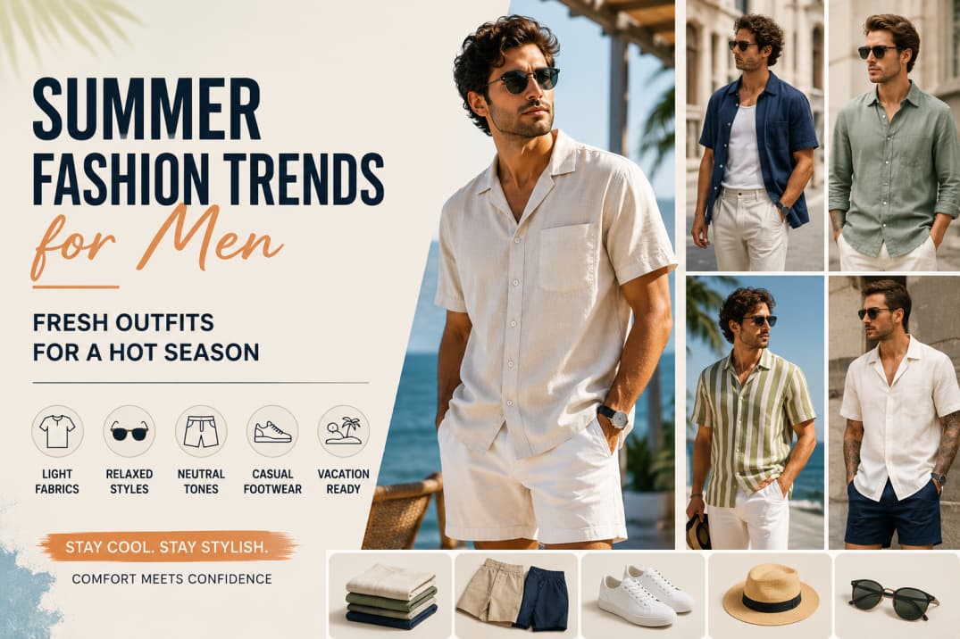 Summer Fashion Trends for Men: Fresh Outfits for a Hot Season — Fashion article cover