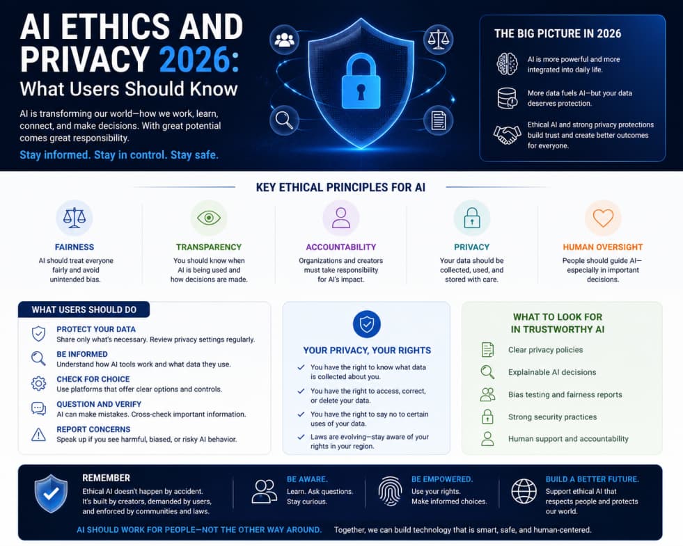 AI Ethics and Privacy 2026: What Users Should Know — AI article cover
