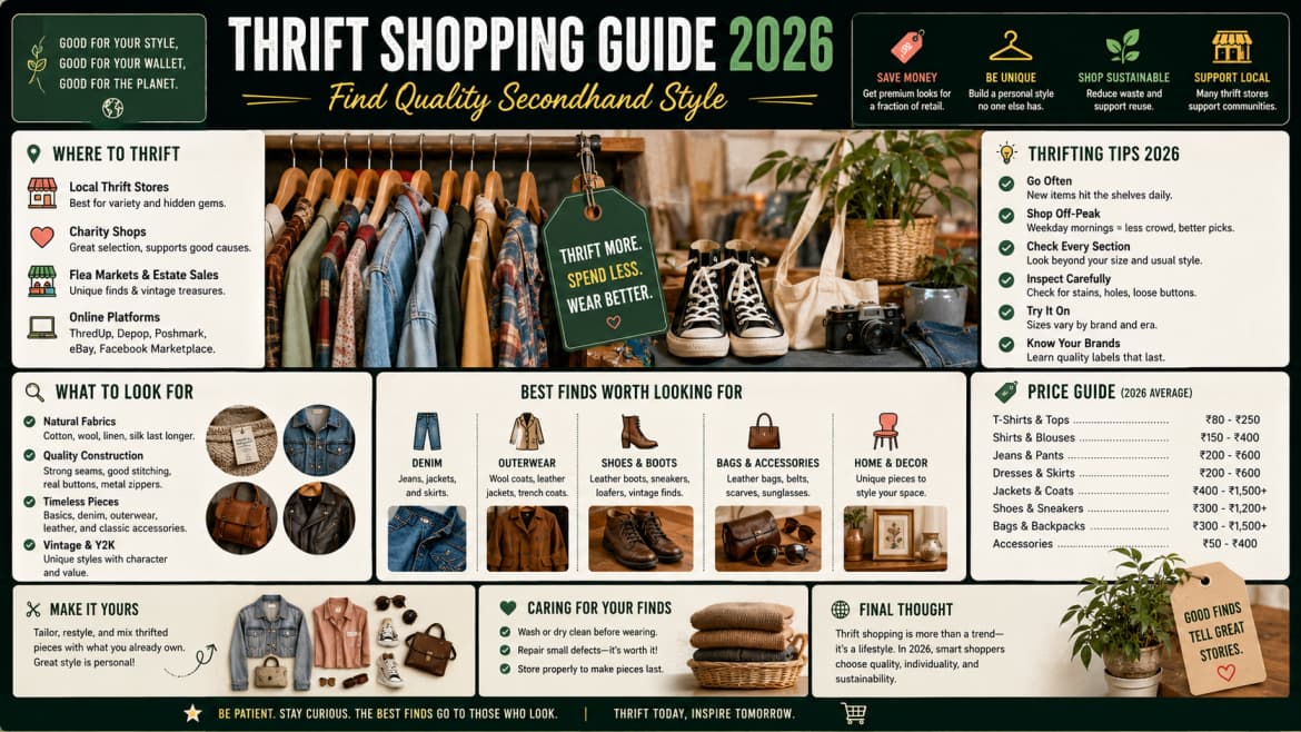 Thrift Shopping Guide 2026: Find Quality Secondhand Style — Fashion article cover