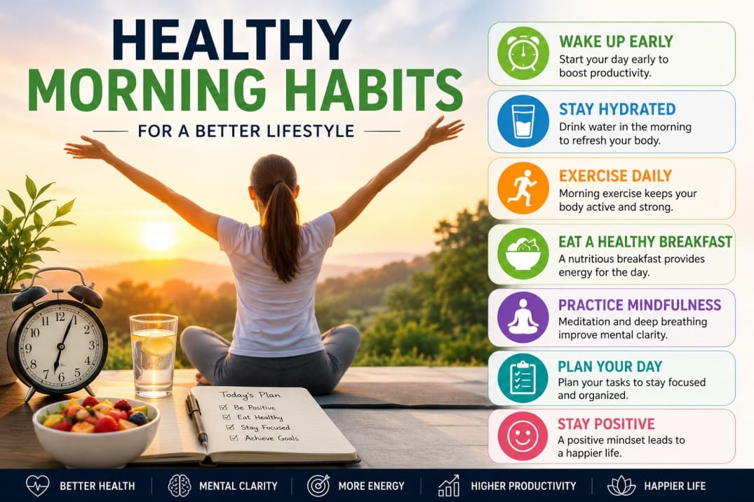 Healthy Morning Habits for a Better Lifestyle — Health article cover