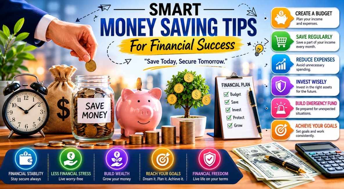 Smart Money Saving Tips for Financial Success — Finance article cover