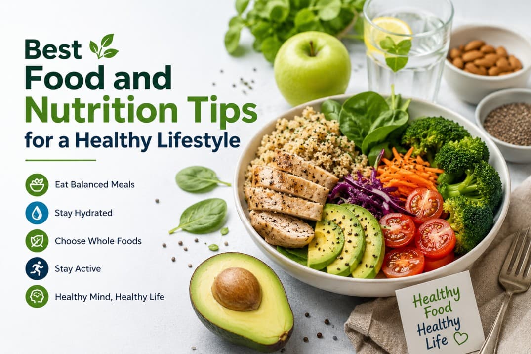 Best Food and Nutrition Tips for a Healthy Lifestyle — Food article cover