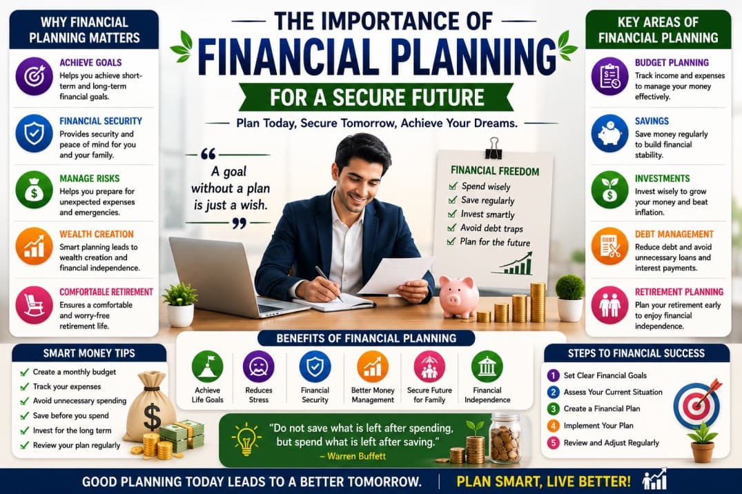 The Importance of Financial Planning for a Secure Future — Finance article cover